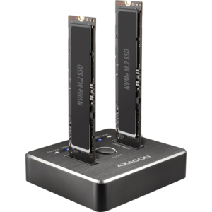 AXAGON ADSA-M2C, USB3.1, 2x M.2, Docking Station, Negru