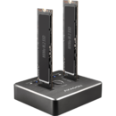 ADSA-M2C, USB3.1, 2x M.2, Docking Station, Negru