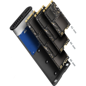 AXAGON Rack Extern EEM2-SG2, USB-C 3.2, M.2 NVMe, Gri