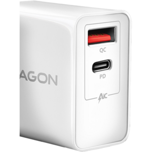 AXAGON ACU-PQ22W, Alimentator retea QC3.0/AFC/FCP + PD Tip-C, 22W, Negru