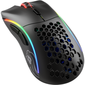 Glorious Mouse Gaming  Model D, Wireless, RGB, 19000 DPI, 69g, 6 butoane, Negru Mat