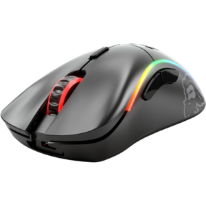 Glorious Mouse Gaming  Model D, Wireless, RGB, 19000 DPI, 69g, 6 butoane, Negru Mat