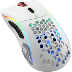 Glorious PC Gaming Race Mouse Gaming Model D, Wireless, (Matte White)