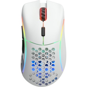 Glorious PC Gaming Race Mouse Gaming Model D, Wireless, (Matte White)