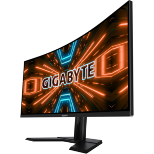 Monitor GIGABYTE G34WQC A Gaming, 34 inch, VA, UltraHD, 3840 x 2160, 144 Hz, curbat 1500R, DisplayPort, HDMI, Boxe, 144Hz, 1ms, Negru