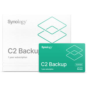 Synology C2 BACKUP 500GB, 1an  (EU server)