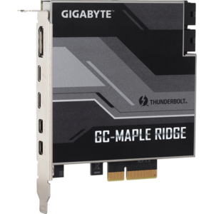 GIGABYTE MAPLE RIDGE Dual Thunderbolt 4 Add-in card, 2x USB 3.2 Gen 2, 40 Gbit/s