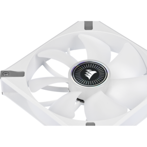 Ventilator Corsair ML140 RGB ELITE Premium 140mm PWM Magnetic Levitation Dual Fan Kit with iCUE Lighting Node CORE - White Frame