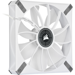 Ventilator Corsair ML140 LED ELITE White Premium 140mm PWM Magnetic Levitation Fan, Alb