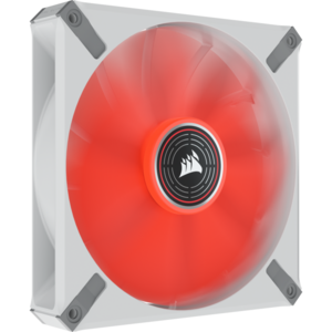 Ventilator Corsair ML140 LED ELITE Red Premium 140mm PWM Magnetic Levitation Fan, Alb