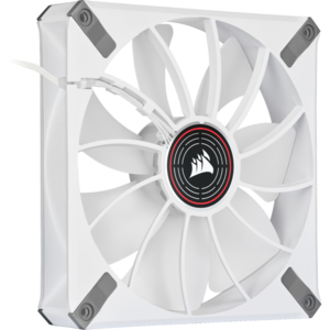 Ventilator Corsair ML140 LED ELITE Red Premium 140mm PWM Magnetic Levitation Fan, Alb