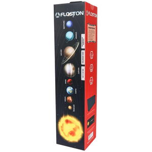 Floston SOLAR SYSTEM, 90 x 40cm, baza cauciucata, suprafata textila, margini cusute, Negru
