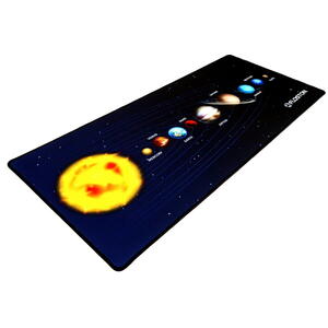 Floston SOLAR SYSTEM, 90 x 40cm, baza cauciucata, suprafata textila, margini cusute, Negru