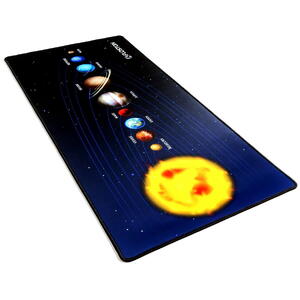 Floston SOLAR SYSTEM, 90 x 40cm, baza cauciucata, suprafata textila, margini cusute, Negru