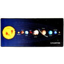 SOLAR SYSTEM, 90 x 40cm, baza cauciucata, suprafata textila, margini cusute, Negru