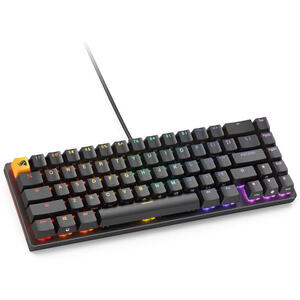 Glorious Tastatura mecanica GMMK 2 Compact 65%, RGB, USB-C, Fox Linear Switch, Layout US, Negru