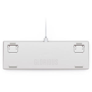 Glorious Tastatura mecanica GMMK 2 Compact 65%, RGB, USB-C, Fox Linear Switch, Layout US, Alb