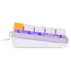Glorious Tastatura mecanica GMMK 2 Compact 65%, RGB, USB-C, Fox Linear Switch, Layout US, Alb