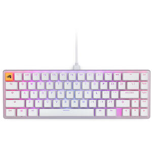 Glorious Tastatura mecanica GMMK 2 Compact 65%, RGB, USB-C, Fox Linear Switch, Layout US, Alb