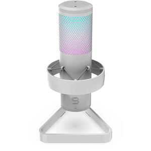 Microfon SPC Gear AXIS Streaming Microphone USB, Alb