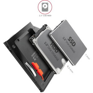 AXAGON Rack Intern, RSS-CD09 , SATA 2.5", pentru SSD/HDD, Negru