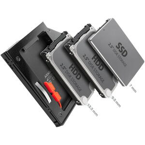 AXAGON Rack Intern, RSS-CD12 , SATA 2.5", pentru SSD/HDD, Negru