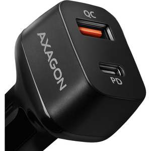AXAGON Incarcator auto PWC-PQ38, dual USB, 5V 3.6A, 1A, 38W, Negru