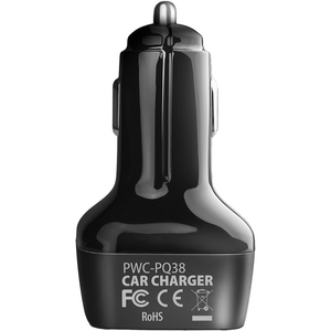 AXAGON Incarcator auto PWC-PQ38, dual USB, 5V 3.6A, 1A, 38W, Negru