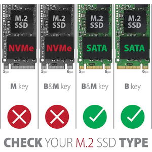 AXAGON Adaptor SSD, EEM2-SA Rack Extern - M.2 SSD