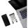 AXAGON Stand de aluminiu pentru telefoane sau tablete cu dimensiuni intre 4"- 10.5"
