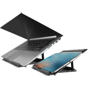 AXAGON Stand de aluminiu pentru lapopuri cu dimensiuni intre 10"- 16"
