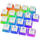 SPC Gear Taste - KC104 Pudding Onyx White DBL Shot PBT
