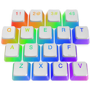 SPC Gear Taste - KC104 Pudding Onyx White DBL Shot PBT