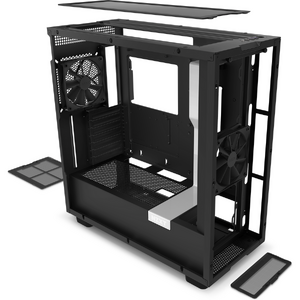 Carcasa NZXT H7, Matte White/Matte Black