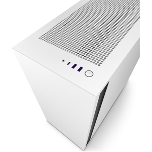 Carcasa NZXT H7, Matte White/Matte Black