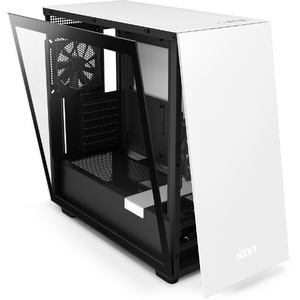 Carcasa NZXT H7, Matte White/Matte Black