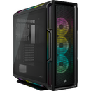 5000T RGB Tempered Glass Mid-Tower ATX PC Case - Negru