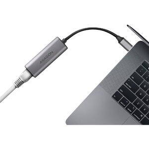 AXAGON Adaptor retea ADE-25R, USB 3.2 Tip C, RJ-45, 2.5 Gb, Gri