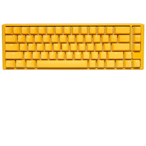 DUCKY One 3 Yellow SF Gaming Keyboard, Cherry MX Speed Silver, RGB LED, Layout US