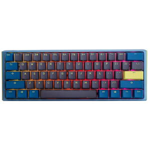 DUCKY One 3 Daybreak Mini Gaming Keyboard, Cherry MX Silent Red, RGB LED, 60%, Layout US