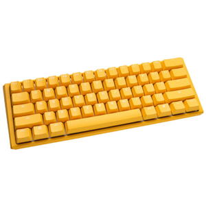 DUCKY One 3 Yellow Mini Gaming Keyboard, Cherry MX Blue, RGB LED, 60%, Layout US