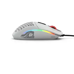 Glorious Mouse Gaming Model I, 19000 DPI, 69 grame, 7 butoane, Alb mat