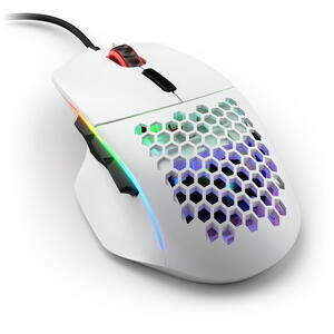 Glorious PC Gaming Race Mouse Model I, 19000 DPI, 69 grame, 6 butoane, Alb mat