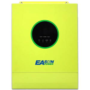 EASUN 3.6KW/3600w Invertor solar MPPT cu undă sinusoidală pură 500VDC 80A Controler de încărcare solară 24V 220V 50Hz/60Hz Invertor în afara rețelei cu modul Wifi, ISOLAR-SMX-3.6KW