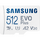 Samsung EVO Plus microSD, 512 GB, U3, V30, A2, UHS-I, microSDXC