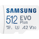 EVO Plus microSD, 512 GB, U3, V30, A2, UHS-I, microSDXC