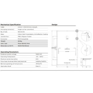 Panou fotovoltaic DAH Solar DHT-M60X10/FS-460W, Monocristalin, Full screen, black frame - PALET (33 buc)