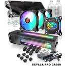 Set SCYLLA PRO CA360 ARGB, 360mm, Hard Tubing