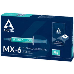 ARCTIC Pasta temoconductoare MX-6 ULTIMATE 4 grame + 6 servetele speciale MX Cleaner