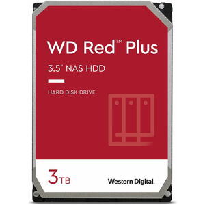 WD Red Plus 3TB SATA-III 5400RPM 128MB - RECERTIFIED